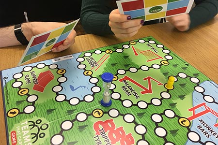 Board game to improve team working in healthcare