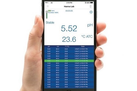 Wireless pH meters using smart phone and tablet technology
