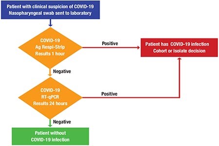 Acute-phase coronavirus rapid antigen test