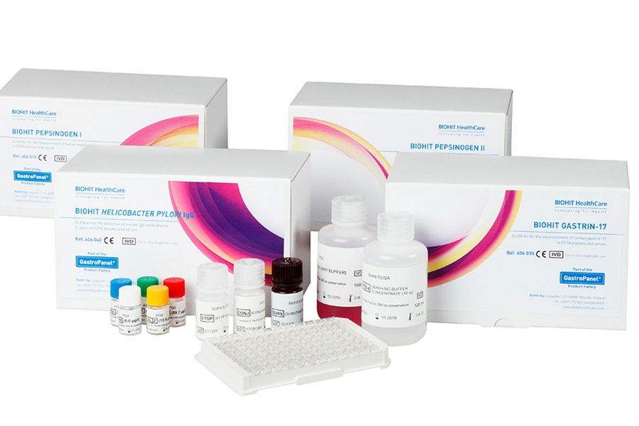 New test for diagnosis of atrophic gastritis and H. pylori infection
