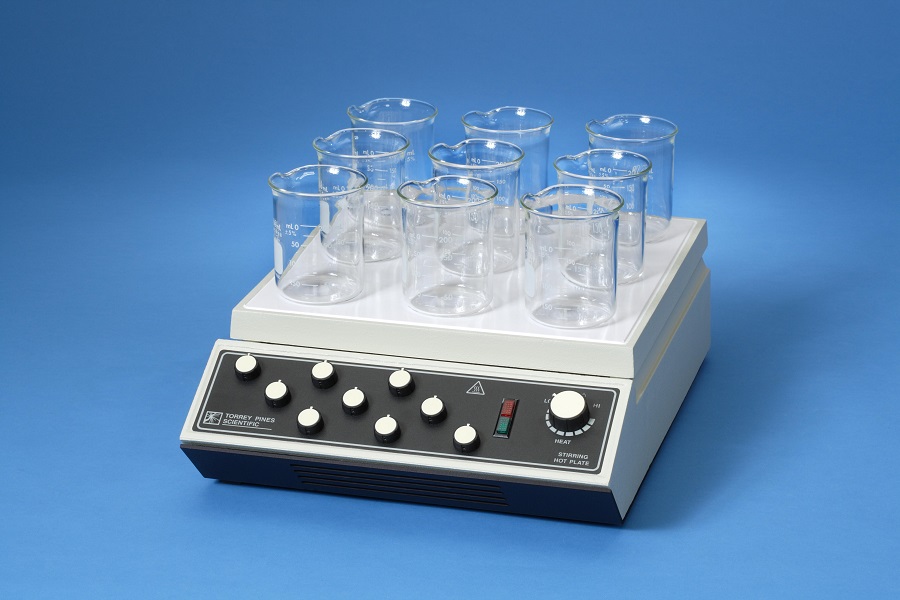 Corrosion-resistant analogue hot plates and stirrers