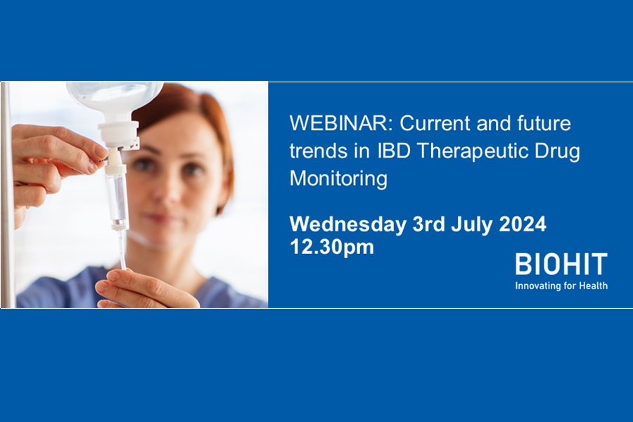 Free webinar - current and future trends in TDM for IBD management