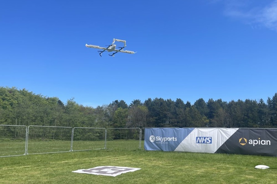 Drones used ‘beyond line of sight’ for NHS first