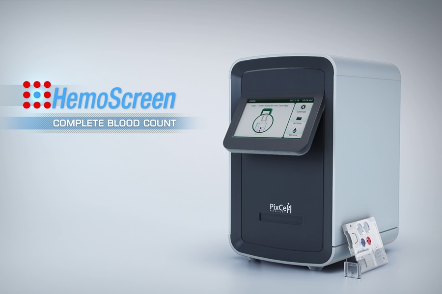  PixCell HemoScreen - portable, plug and play, five-part differential haematology analyser